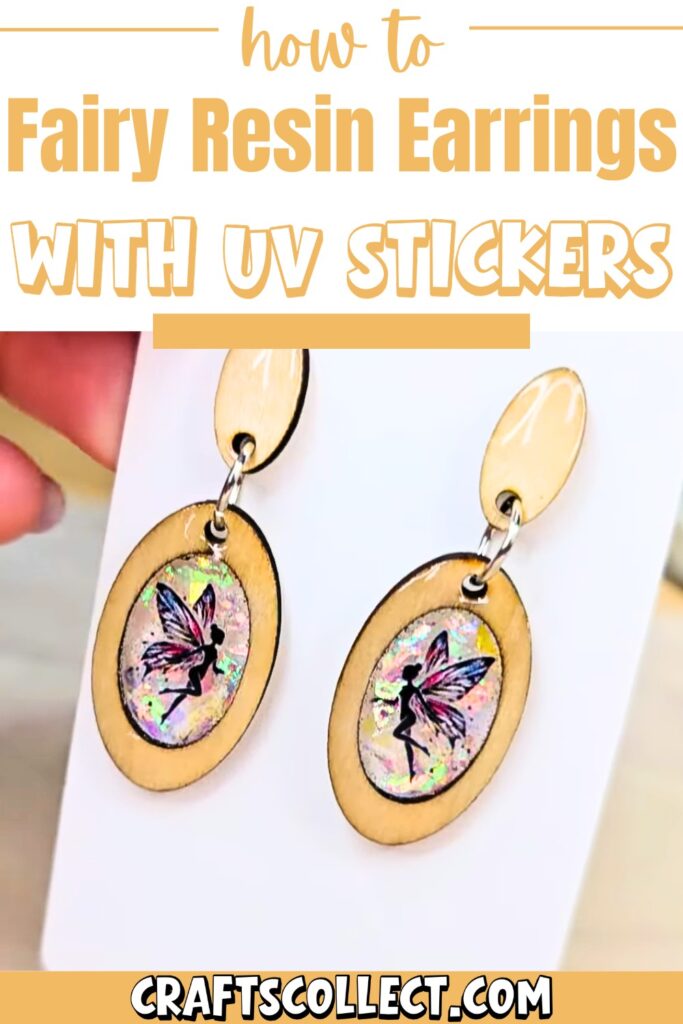 Create Fairy Resin Earrings with UV Stickers Easily