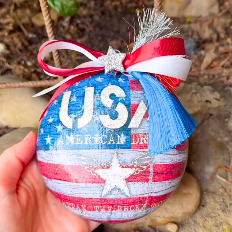 Easy 4th of July DIY Ornament for Patriotic Decor