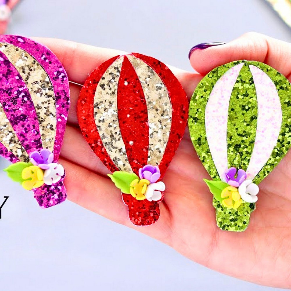 Shiny Balloon Applique Tutorial with Sequin and Flowers