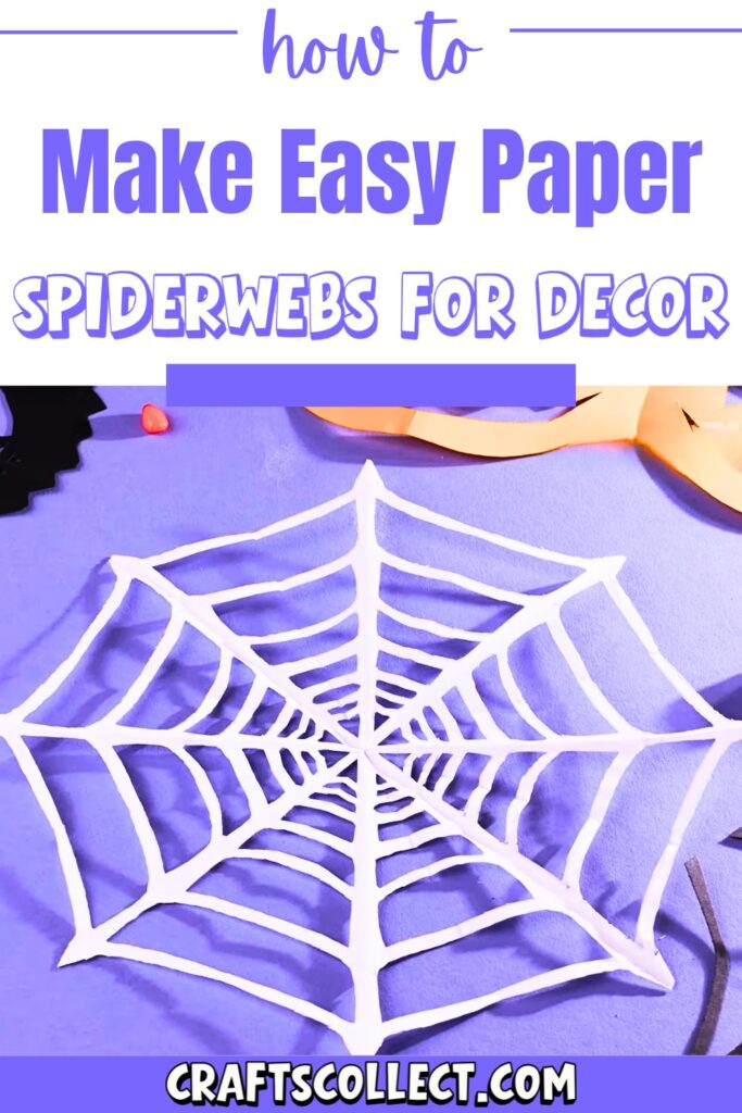 How to Make Paper Spiderwebs for Halloween Decorations