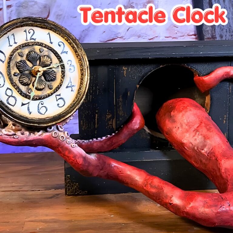 How to Make a Kraken Tentacle Clock for Halloween Decor