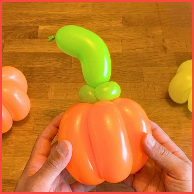 DIY 6-Segment Halloween Balloon Pumpkin Tutorial for Easy Decor