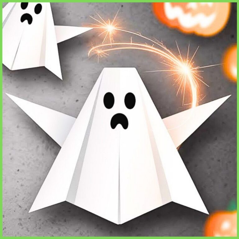 Easy Origami Ghost Tutorial using 15x15 cm Paper