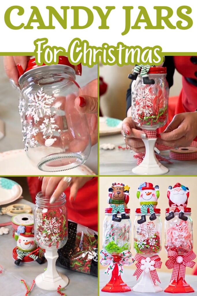 DIY Christmas Candy Jars For Holiday Gift Idea