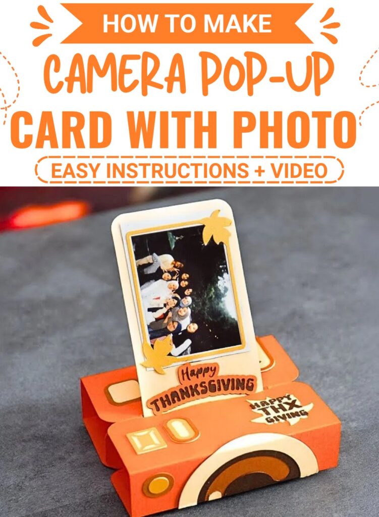 DIY Thanksgiving Camera Pop-Up Card with Photo