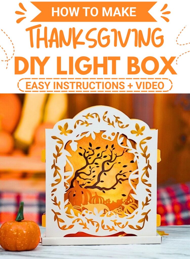 DIY Thanksgiving Light Box: Easy Paper Holiday Decor