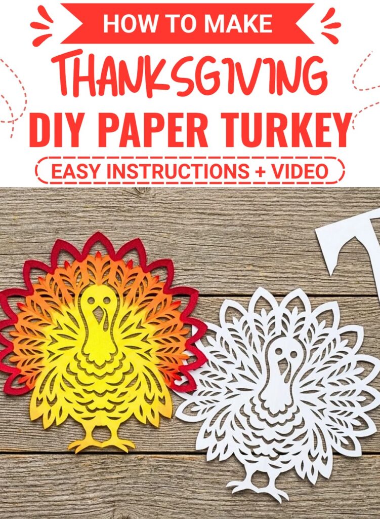 Easy DIY Paper Turkey Craft for Thanksgiving