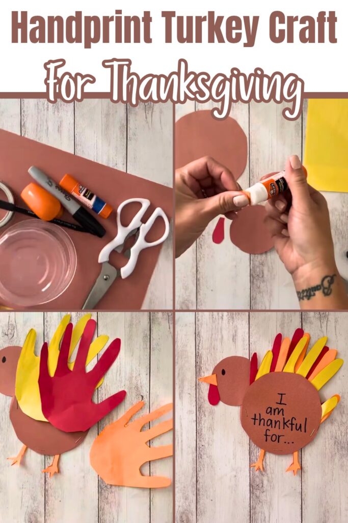 Easy Handprint Turkey Craft - Thanksgiving Activity for Kids