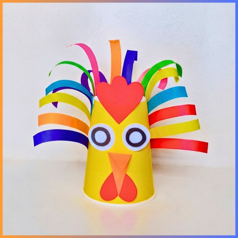 Easy Thanksgiving Turkey Cup Craft for Kids
