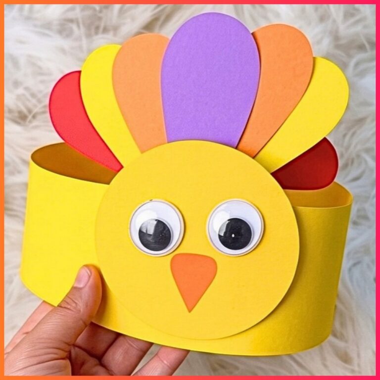 Easy Thanksgiving Turkey Headband Craft