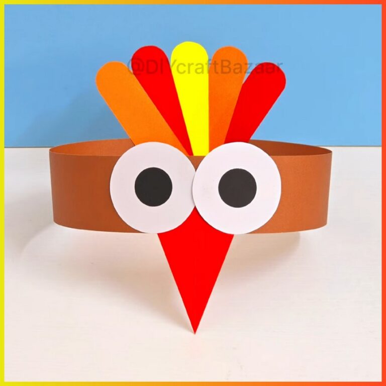 Easy Turkey Hat Craft for Thanksgiving