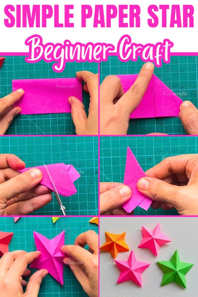 How to Make a Simple Paper Star - Easy Beginner Craft